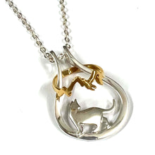 Load image into Gallery viewer, Cat Ring Holder Necklace