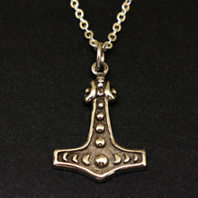 Load image into Gallery viewer, Mjolnir Thor Hammer Necklace