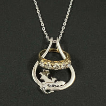 Load image into Gallery viewer, Western Dragon Ring Holder Necklace