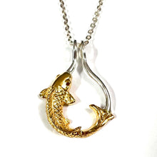 Load image into Gallery viewer, KOI Fish Ring Holder Necklace
