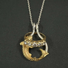 Load image into Gallery viewer, KOI Fish Ring Holder Necklace