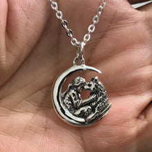 Load image into Gallery viewer, Silver Moon Women Dog Necklace