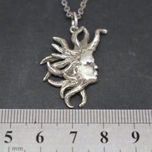 Load image into Gallery viewer, Sun and Moon Kissing Silver Couple Necklaces