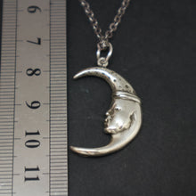 Load image into Gallery viewer, Sun and Moon Kissing Silver Couple Necklaces