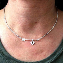 Load image into Gallery viewer, Arrow Semicolon Necklace