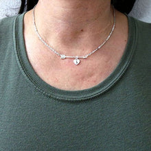 Load image into Gallery viewer, Arrow Semicolon Necklace