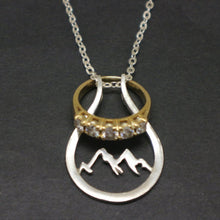 Load image into Gallery viewer, Mountain Ring Holder Necklace