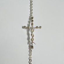 Load image into Gallery viewer, Silver Laminin Cross Bracelet
