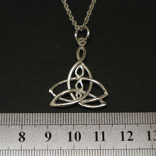 Load image into Gallery viewer, Celtic Mother Daughter 3 Knot Necklace
