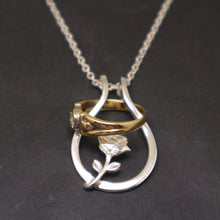 Load image into Gallery viewer, Rose Ring Holder Necklace