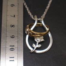 Load image into Gallery viewer, Rose Ring Holder Necklace