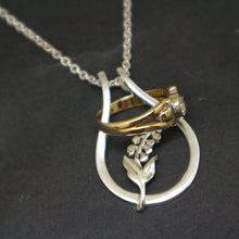Load image into Gallery viewer, Lily of the Flower Ring Holder Necklace
