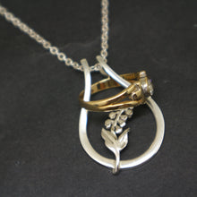 Load image into Gallery viewer, Lily of the Flower Ring Holder Necklace