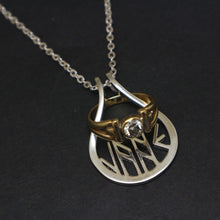 Load image into Gallery viewer, Personalized Rune Ring Holder Necklace