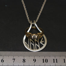 Load image into Gallery viewer, Personalized Rune Ring Holder Necklace