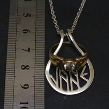 Load image into Gallery viewer, Personalized Rune Ring Holder Necklace