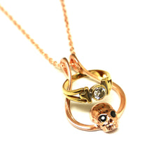 Load image into Gallery viewer, Skull Ring Holder Necklace