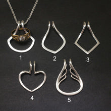 Load image into Gallery viewer, Silver Ring Holder Necklace