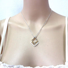 Load image into Gallery viewer, Silver Ring Holder Necklace