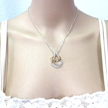 Load image into Gallery viewer, Silver Ring Holder Necklace