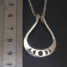 Load image into Gallery viewer, Moon Phases Ring Holder Necklace