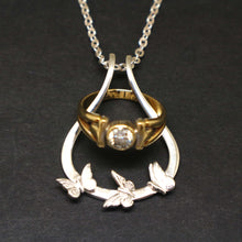 Load image into Gallery viewer, Butterfly Ring Holder Necklace