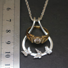 Load image into Gallery viewer, Butterfly Ring Holder Necklace
