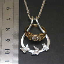 Load image into Gallery viewer, Butterfly Ring Holder Necklace
