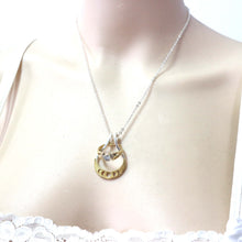 Load image into Gallery viewer, Moon Phases Ring Holder Necklace