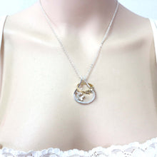 Load image into Gallery viewer, Butterfly Mother Daughter Ring Holder Necklace