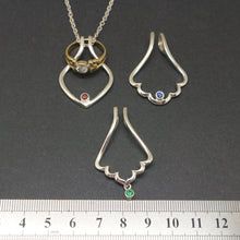 Load image into Gallery viewer, Art Deco Ring Holder Necklace