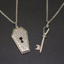 Load image into Gallery viewer, Coffin Key Lock Matching Necklace