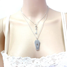 Load image into Gallery viewer, Coffin Key Lock Matching Necklace