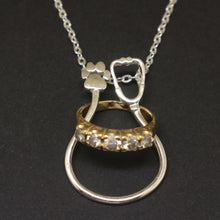 Load image into Gallery viewer, Vet Stethoscope Ring Holder Necklace