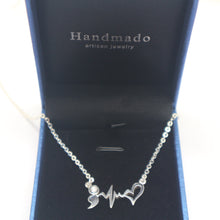 Load image into Gallery viewer, Semicolon Heartbeat Necklace