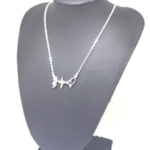 Load image into Gallery viewer, Semicolon Heartbeat Necklace