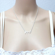Load image into Gallery viewer, Semicolon Heartbeat Necklace