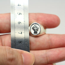 Load image into Gallery viewer, Silver Black Lives Matter Ring
