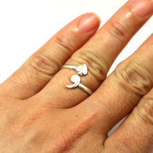Load image into Gallery viewer, Ace of Spades Semicolon Ring