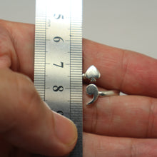 Load image into Gallery viewer, Ace of Spades Semicolon Ring
