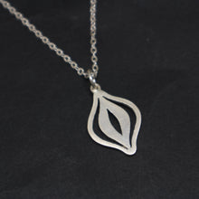 Load image into Gallery viewer, Silver Feminist Vagina Necklace
