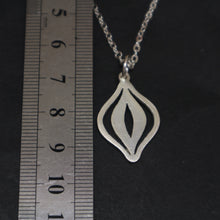 Load image into Gallery viewer, Silver Feminist Vagina Necklace
