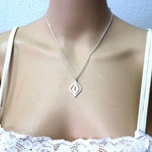 Load image into Gallery viewer, Silver Feminist Vagina Necklace