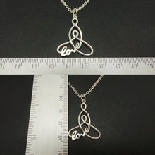 Load image into Gallery viewer, Silver Celtic Knot Mother and Child Necklace