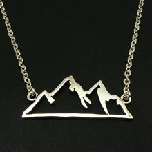 Load image into Gallery viewer, Sterling Silver Mountain Range Necklace