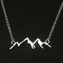 Load image into Gallery viewer, Silver Mountain Range Necklace