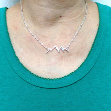 Load image into Gallery viewer, Silver Mountain Range Necklace
