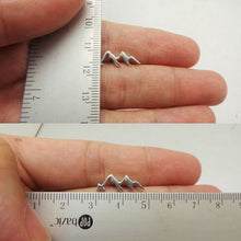 Load image into Gallery viewer, Sterling Silver Mountain Range Stud Earring