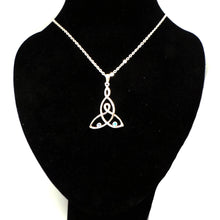 Load image into Gallery viewer, Silver Celtic Mother and Child Knot Necklace