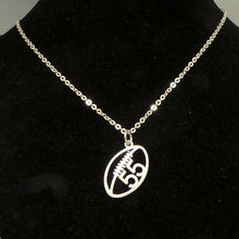 Load image into Gallery viewer, Personalized Football Number Necklace